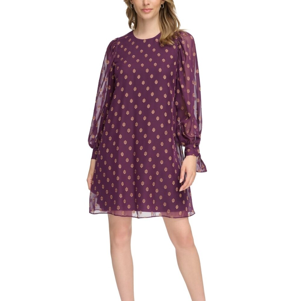 Calvin Klein - Womens Printed Polyester Shift Dress